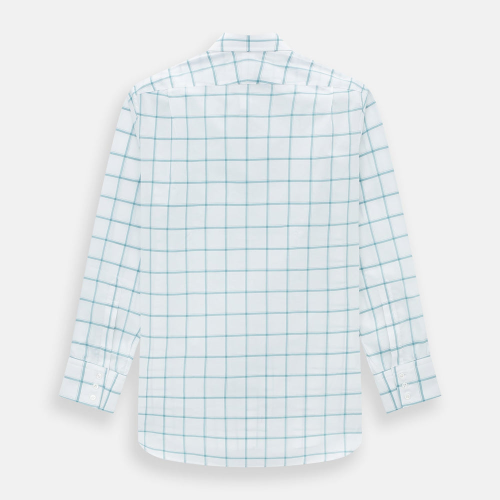 Sage Grid Check Mayfair Shirt