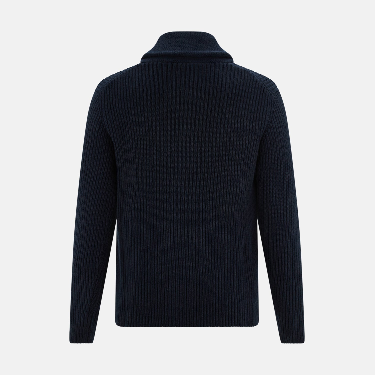 Midnight Blue Cashmere Shawl Collar Cardigan