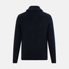 Midnight Blue Cashmere Shawl Collar Cardigan