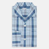 Blue Multi Check Pyjama Shirt