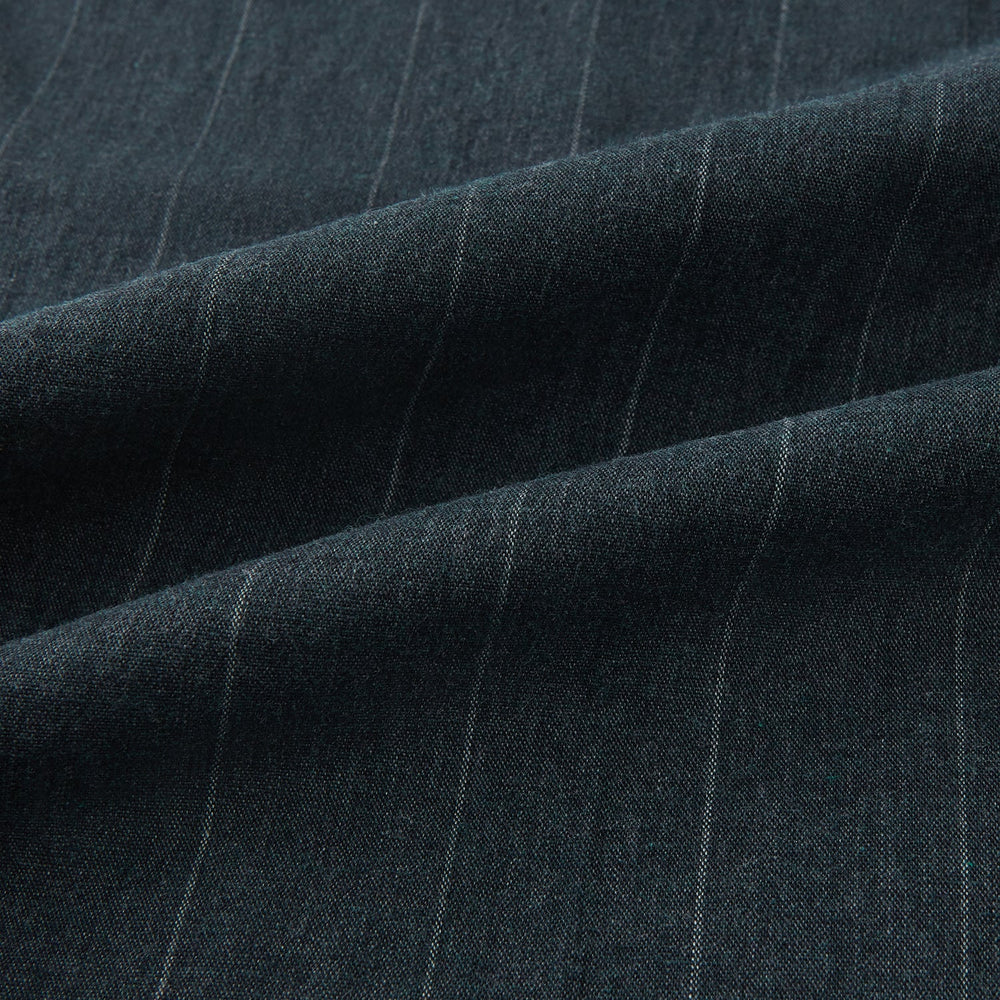 Forest Green Striped Edmund trousers