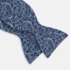 Pale Blue Paisley Silk Bow Tie