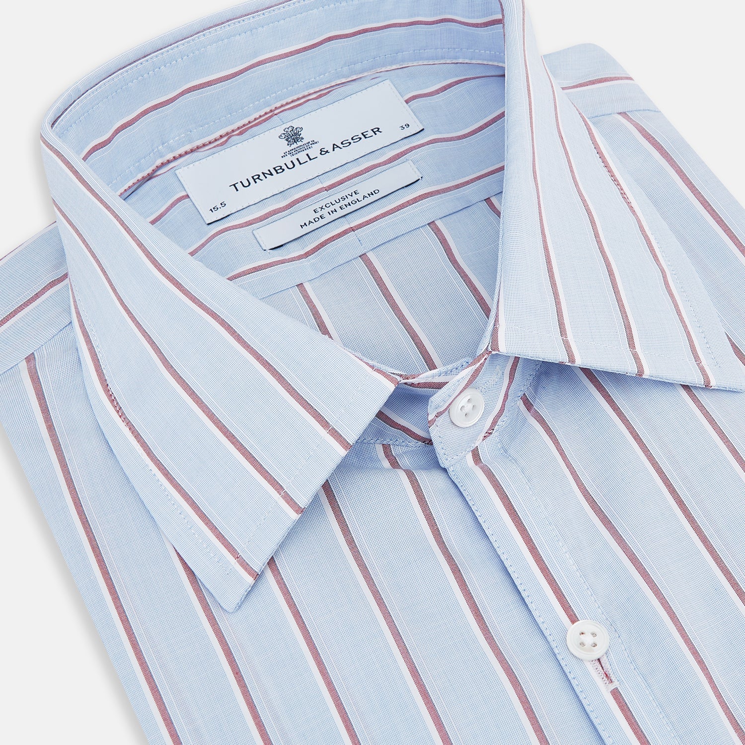 Blue and Burgundy Multi-Stripe Westminster Shirt