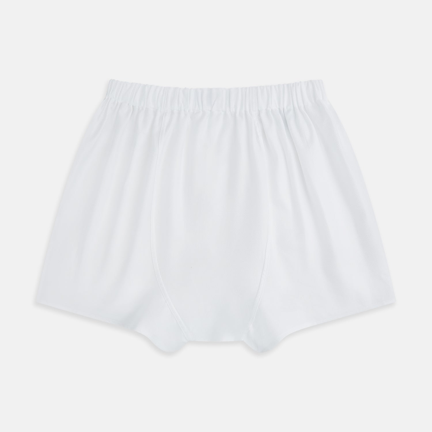 Plain White Godfrey Boxer Shorts