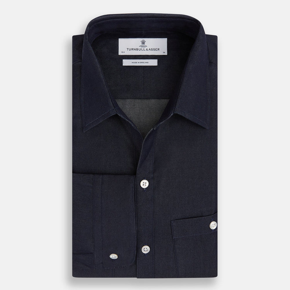 Navy Piccadilly Shirt