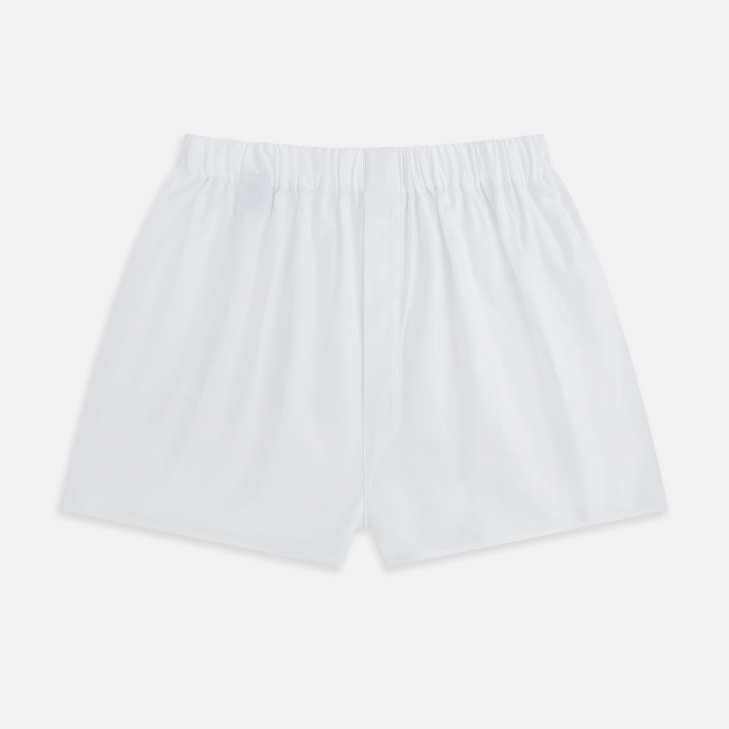 Plain White Godfrey Boxer Shorts