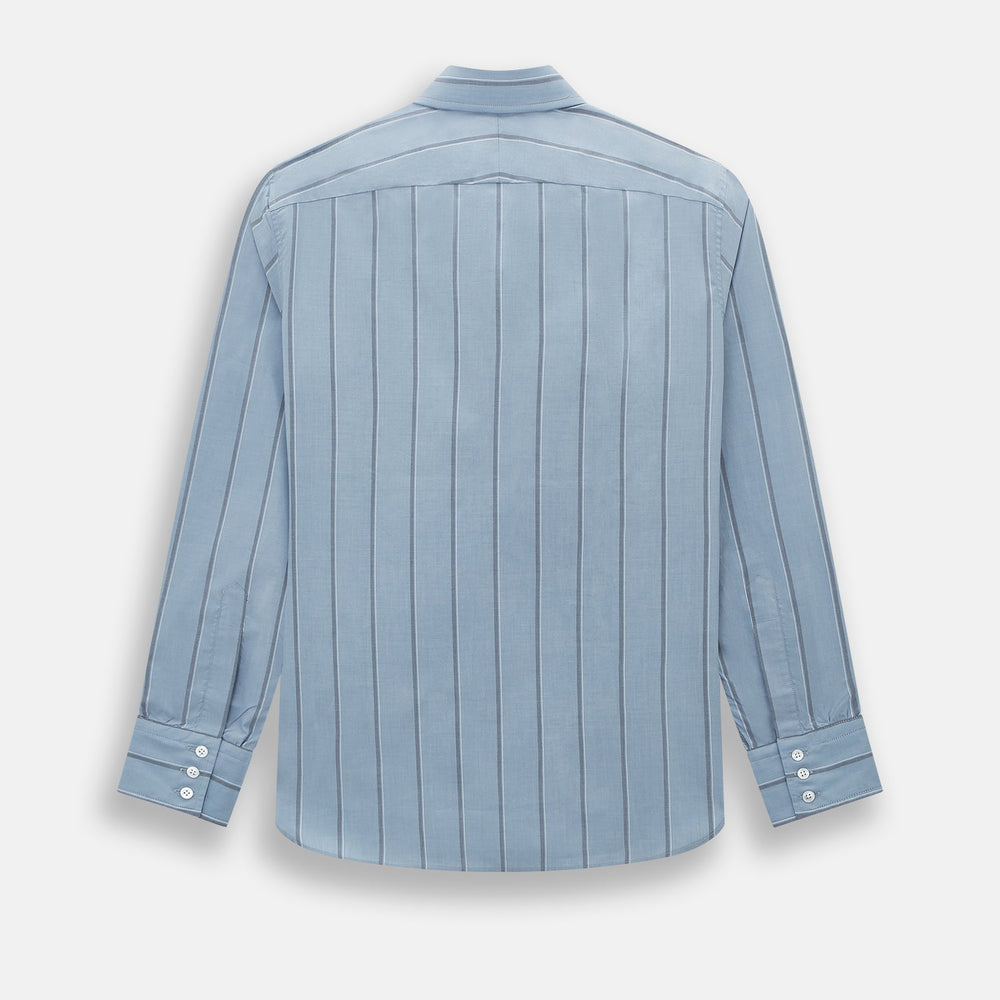 Steel Blue Track Stripe Westminster Shirt