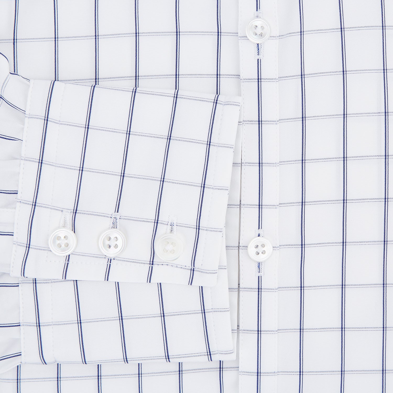 Dark Navy Double-Line Checked Westminster Shirt