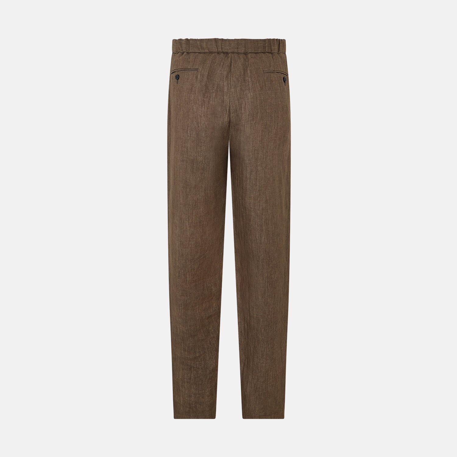 Pine Cone Linen Herringbone Miles Trousers