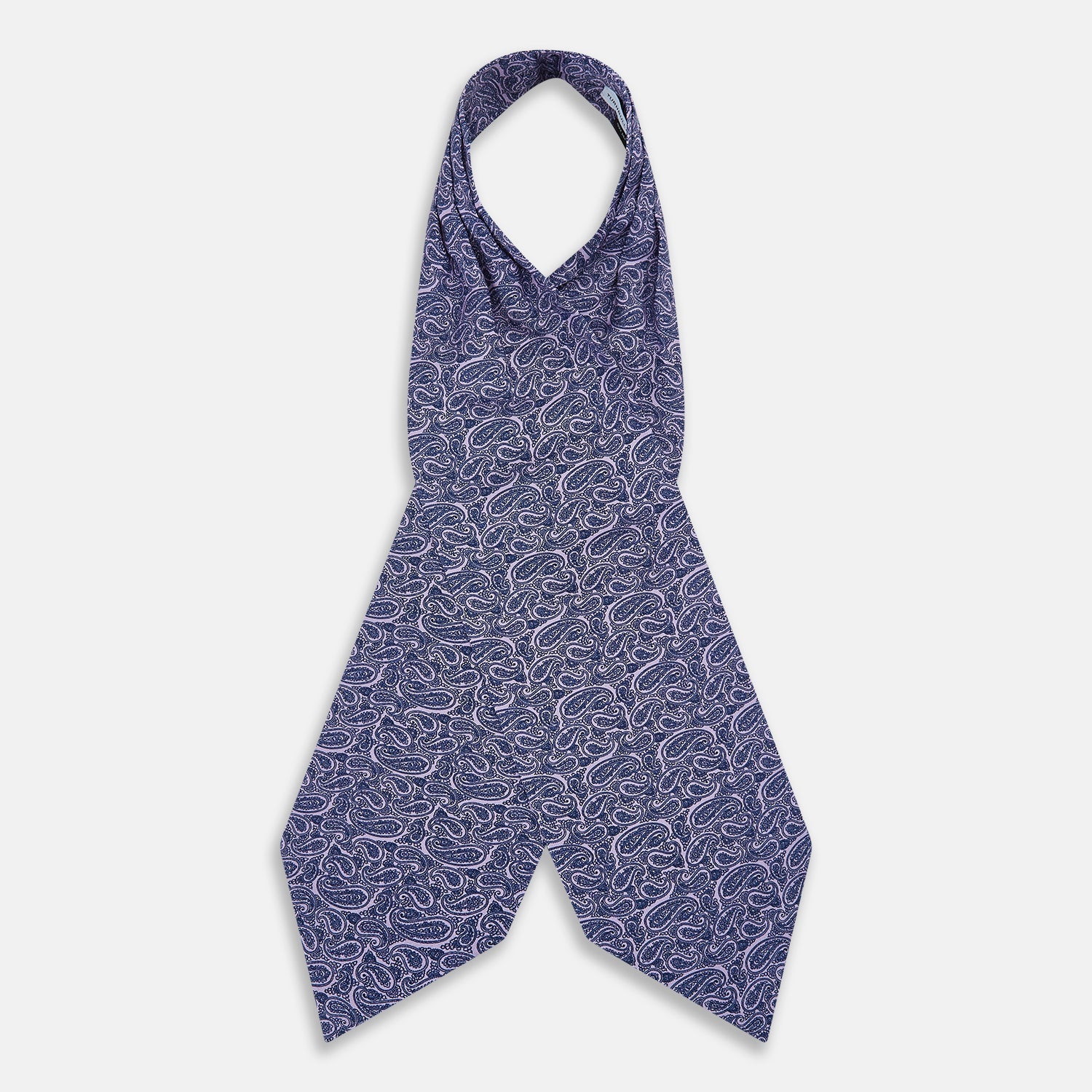 Lilac Paisley Silk Cravat