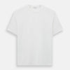 The Turnbull & Asser White Short-sleeve Pyjama Shirt is shown laid flat on a white background, featuring a plain, logo-free design for effortless comfort and classic loungewear style.