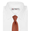 The Great Gatsby Orange Printed Silk Tie