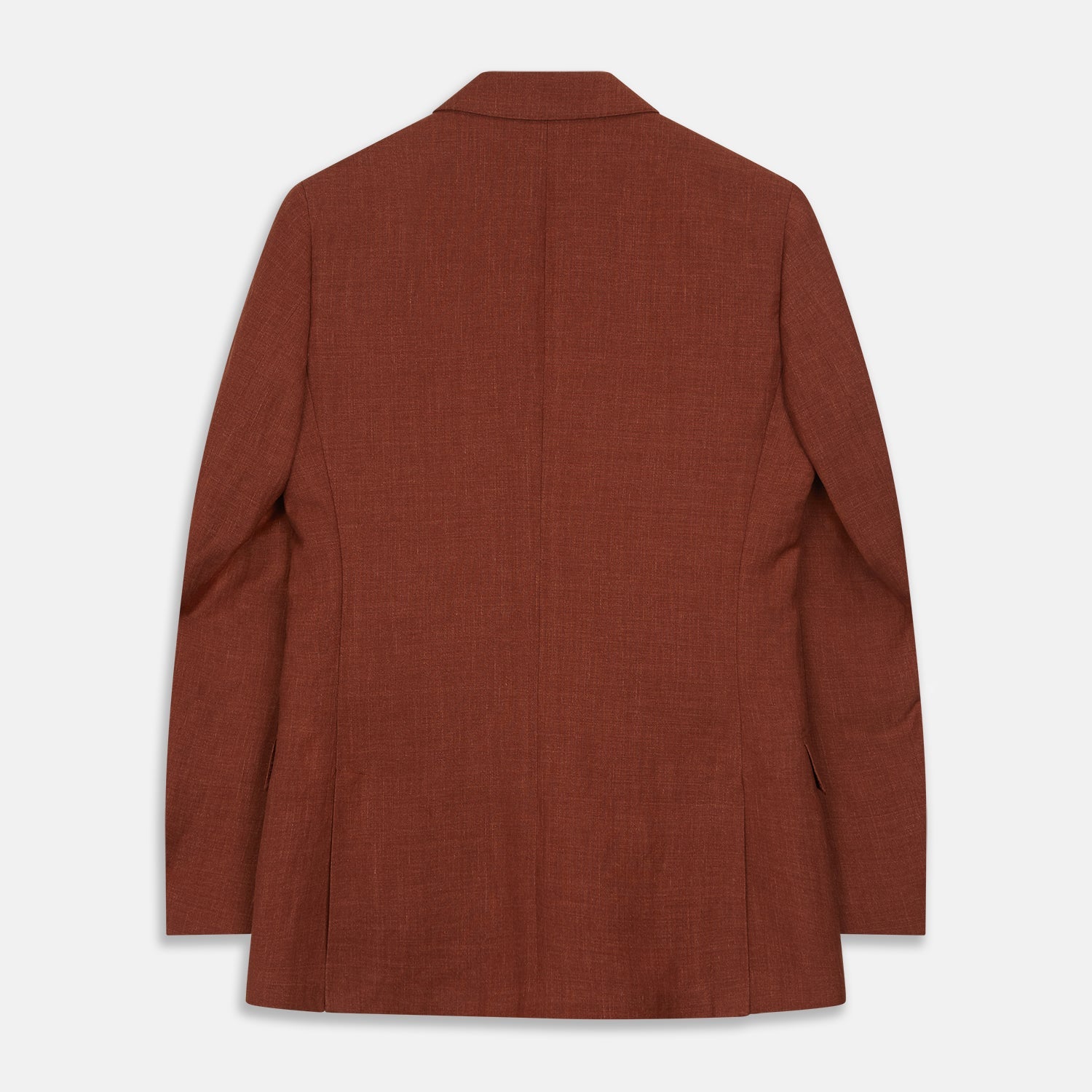 Rust Linen-Wool-Silk Bertie Blazer