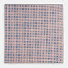 Lilac Dots and Floral Tile Double-Sided Silk Pocket Square