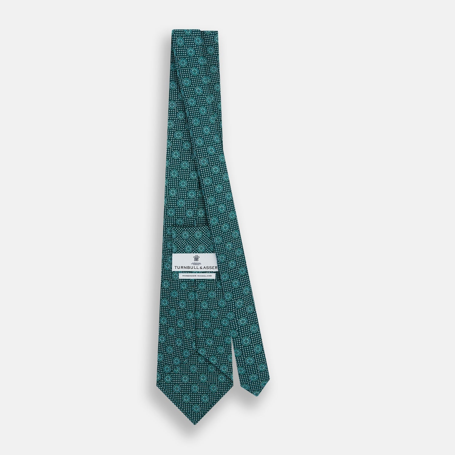 Forest Green Medallion Silk Tie