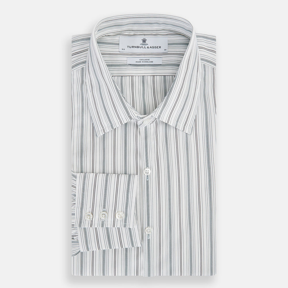 Forest Green Multi Stripe Westminster Shirt