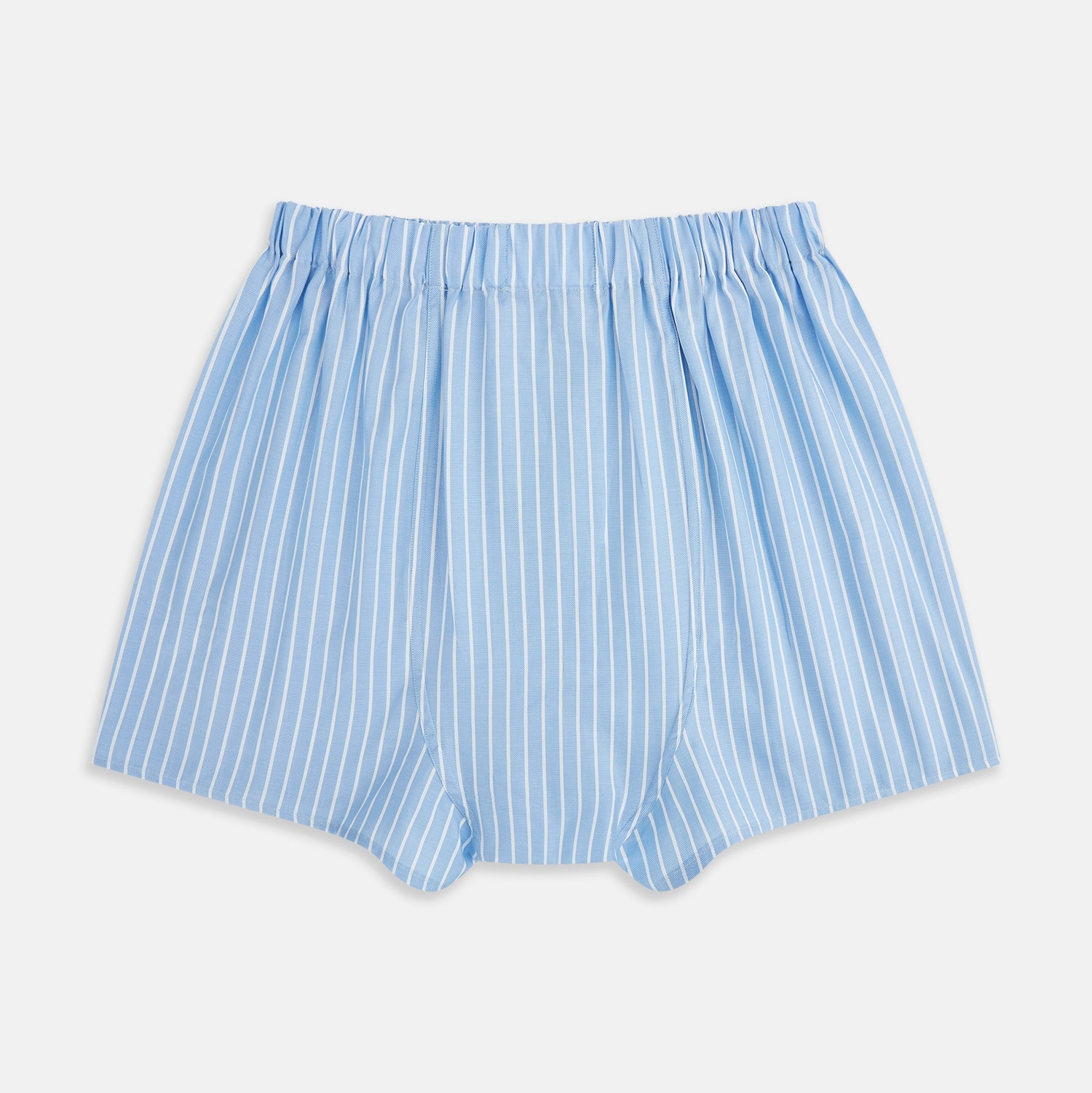White and Blue Stripe Godfrey Boxer Shorts