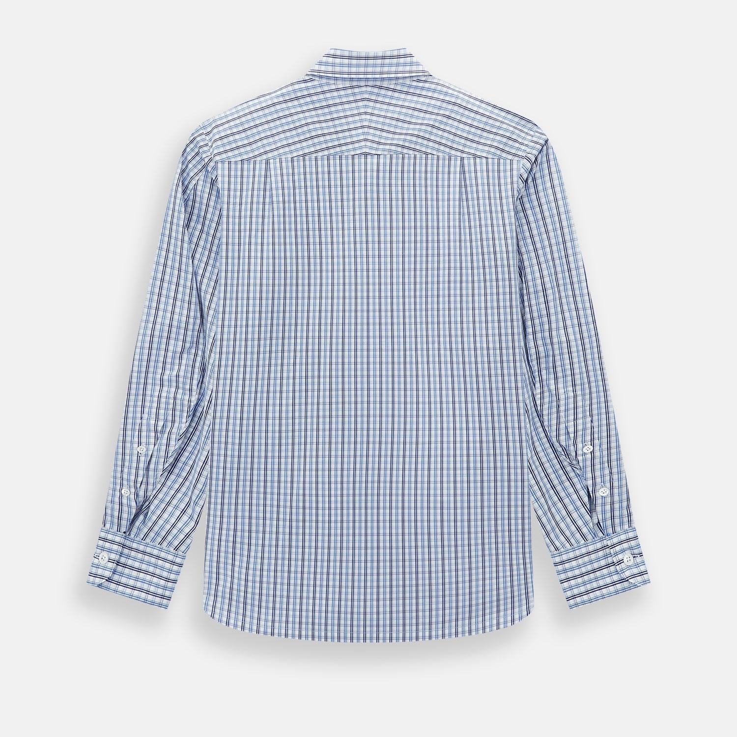Blue and Navy Multi Check Piccadilly Shirt