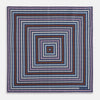Azzurro Dots and Floral Tile Double-Sided Silk Pocket Square