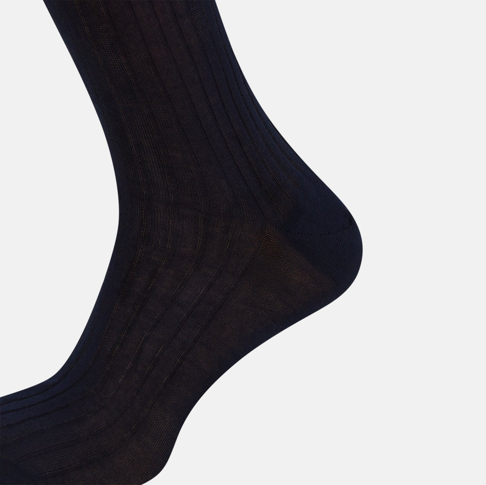 Navy Mid-Length Socks