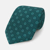 Forest Green Medallion Silk Tie
