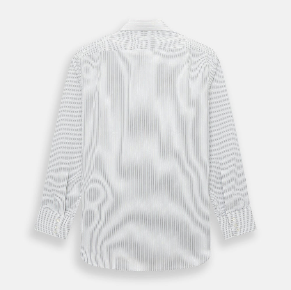 Blue Multi-Tone Double Pinstripe Mayfair Shirt