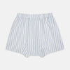Blue Fine Track Stripe Godfrey Boxer Shorts