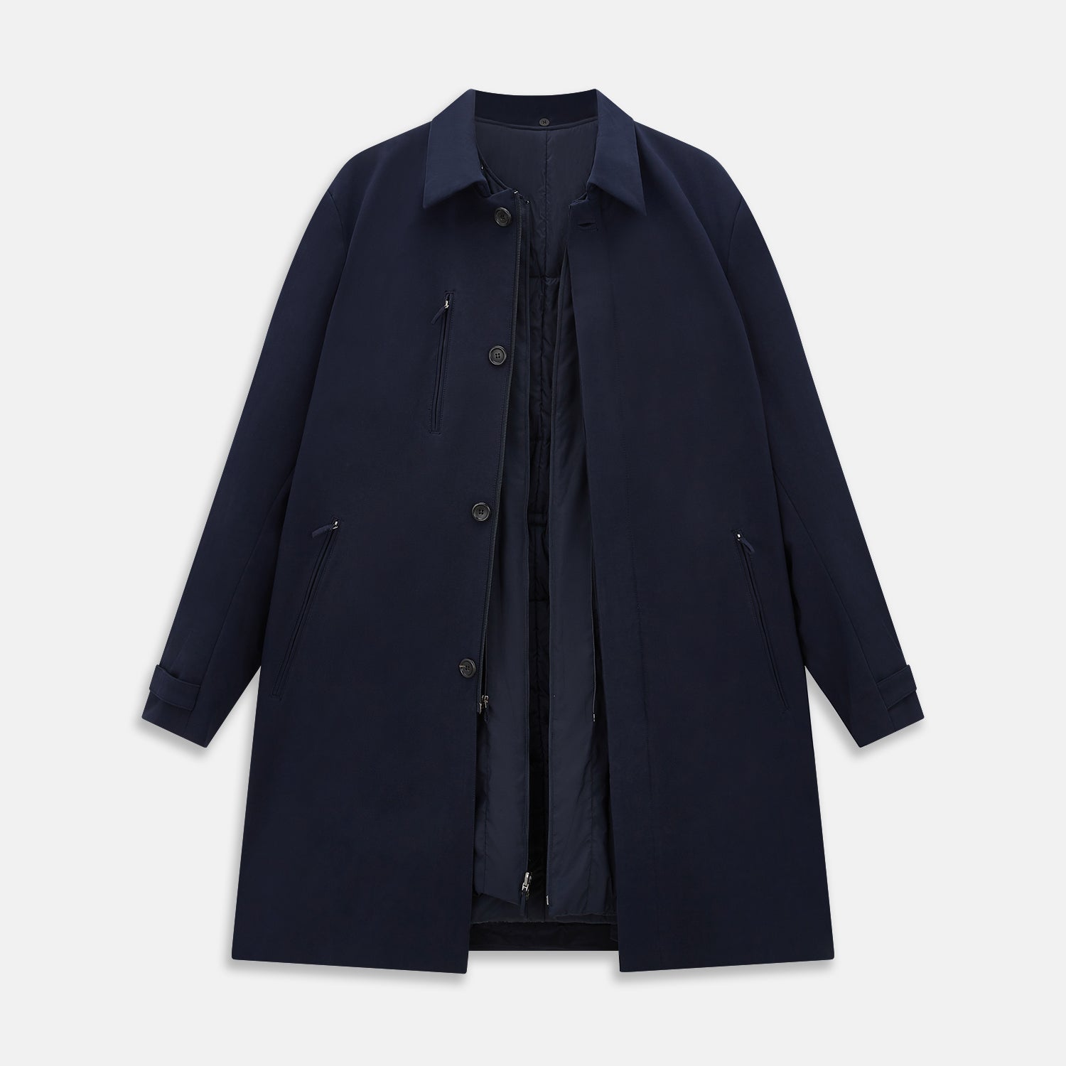 Navy John Arthur Trench Coat