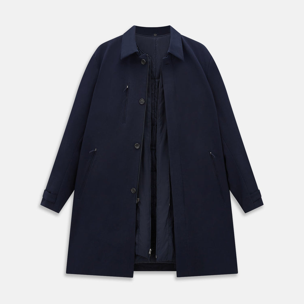 Navy John Arthur Trench Coat