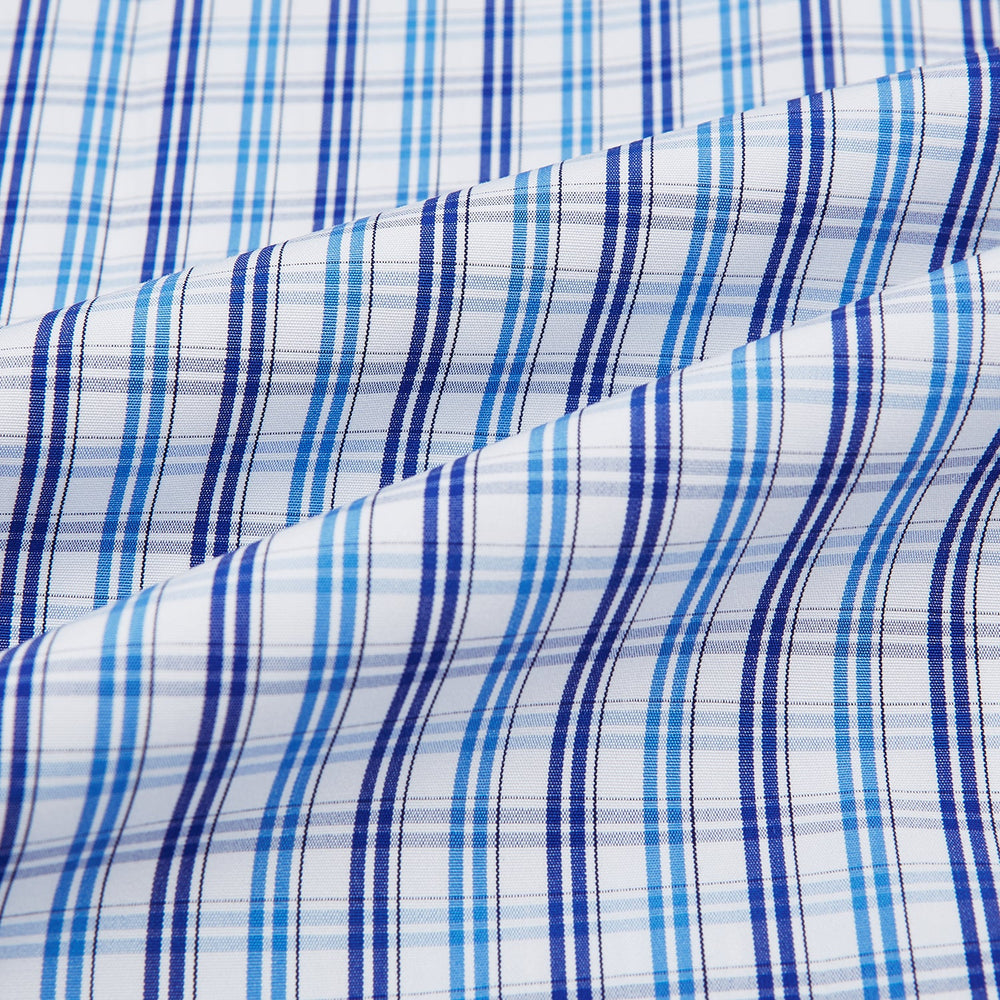 Blue and Navy Multi Check Mayfair Shirt