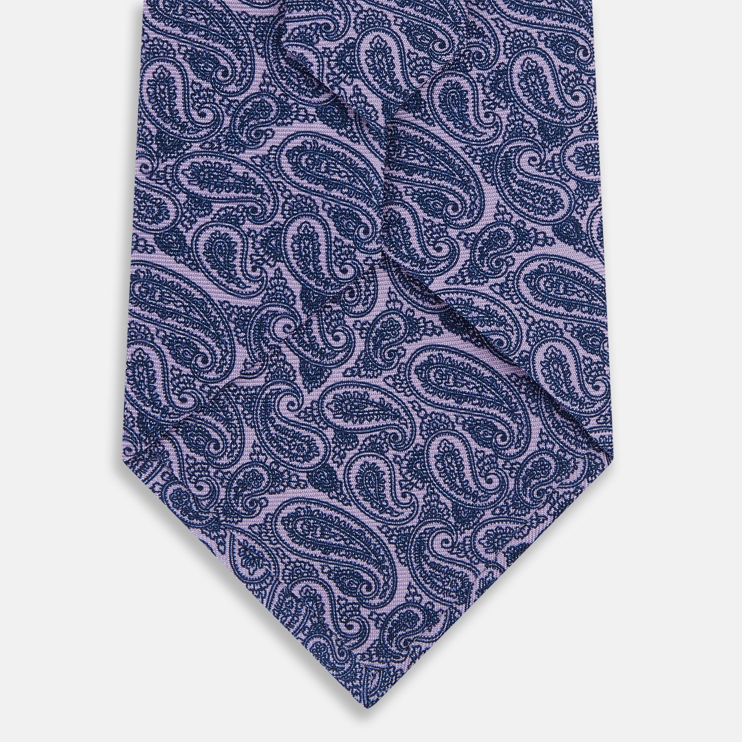 Lilac Paisley Silk Tie