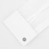 Tailored Fit White Marcella Front Shirt with Kent Collar and Double Cuffs