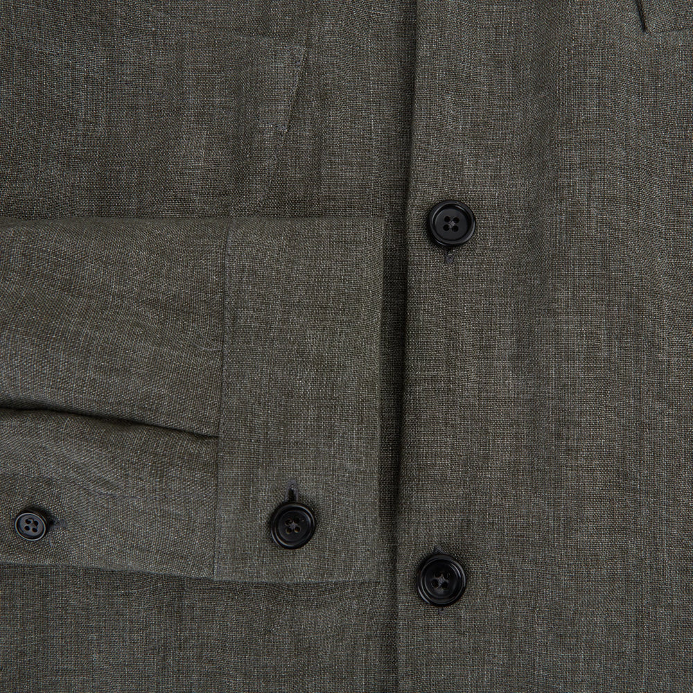 Olive Linen Holland Shacket