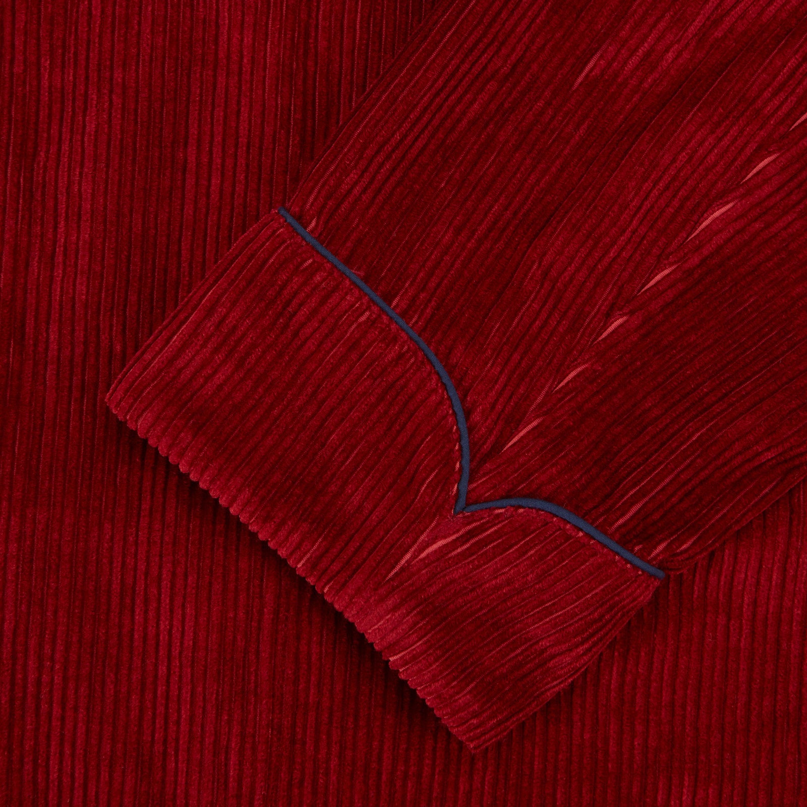 Burgundy Linen & Cotton Cord Gown