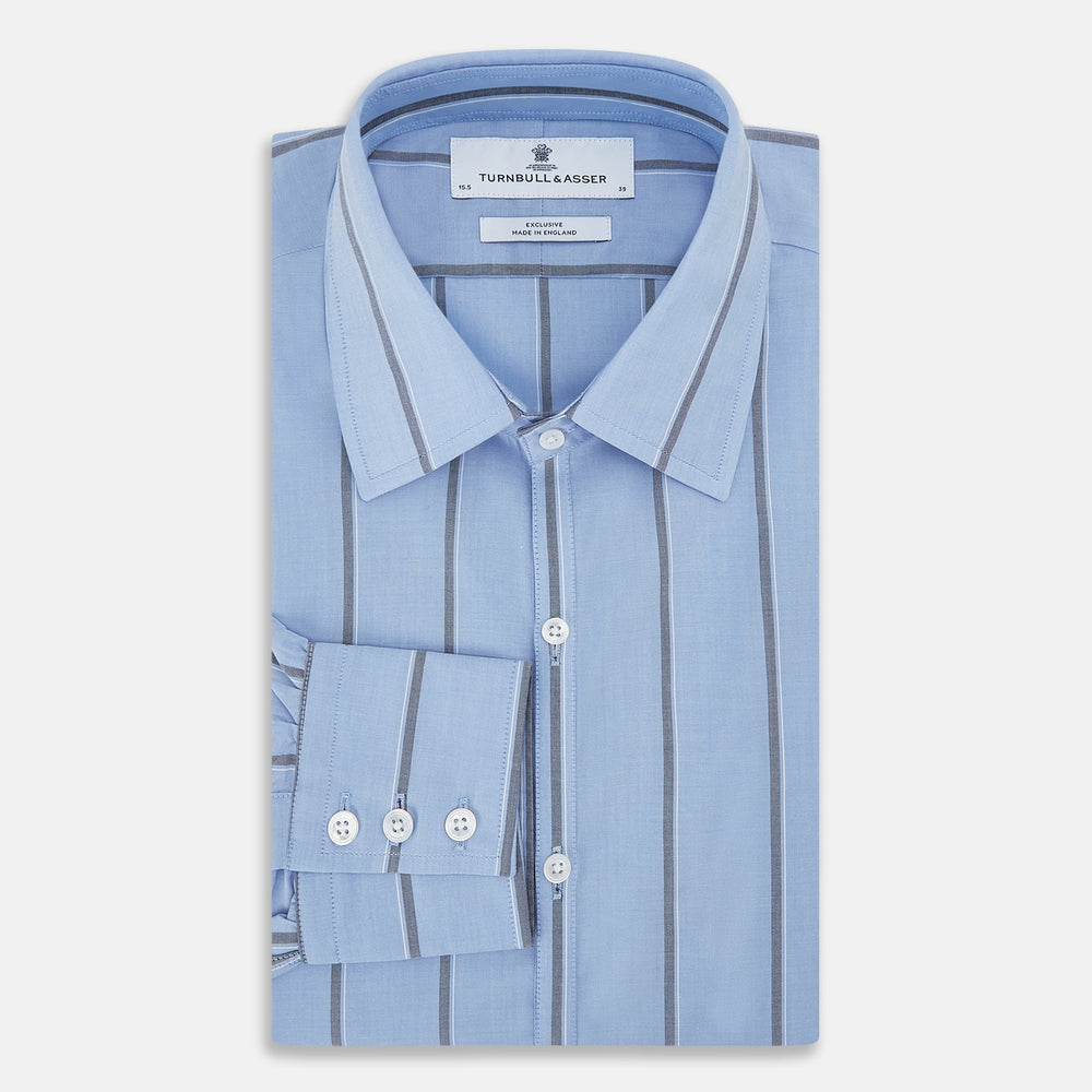 Sky Blue Track Stripe Westminster Shirt