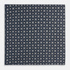 Ash Dots and Floral Tile Double-Sided Silk Pocket Square