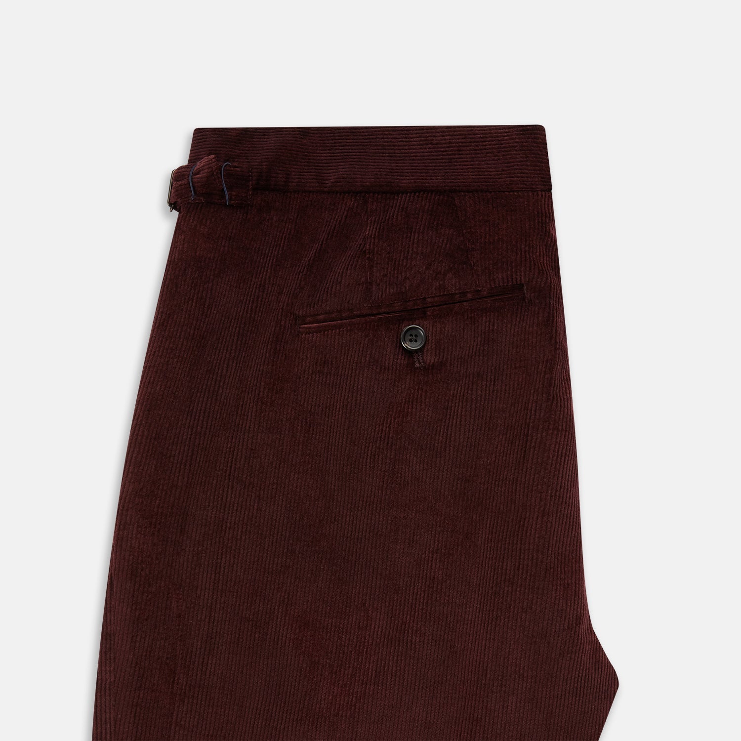 Burgundy Corduroy Henry Trousers