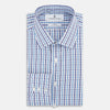 Blue and Navy Multi Check Mayfair Shirt