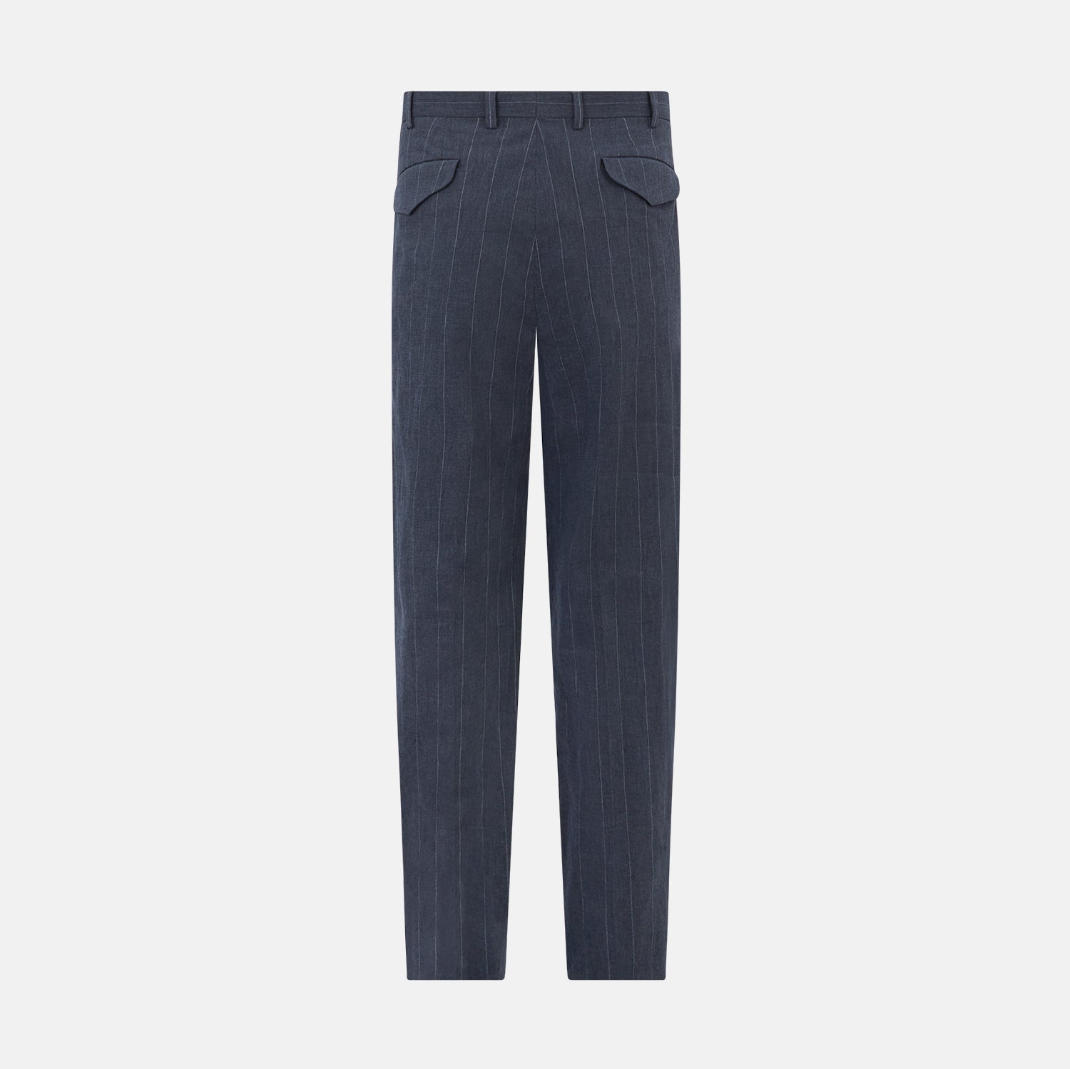 Navy Striped Edmund trousers