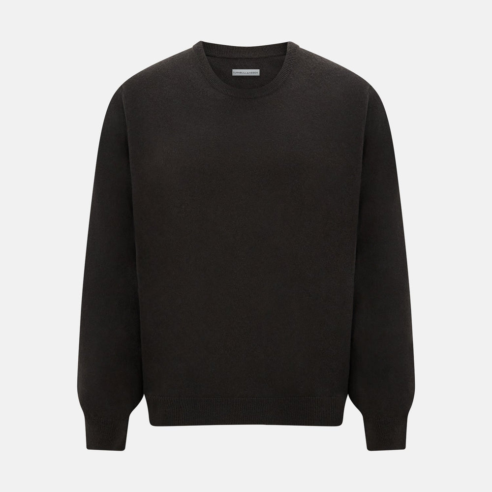 Brown Cashmere Round Neck Jumper