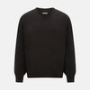 Brown Cashmere Round Neck Jumper