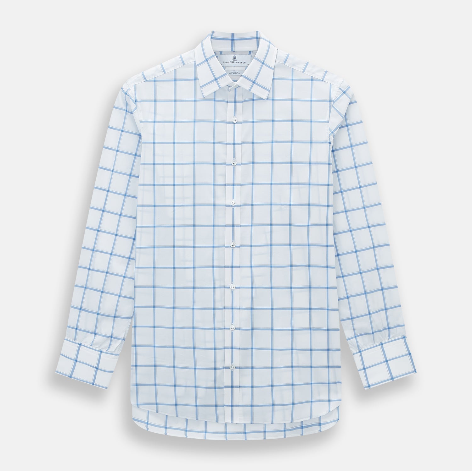 Colony Blue Grid Check Mayfair Shirt