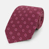 Burgundy Medallion Silk Tie