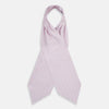 Lilac Flower Patterned Silk Cravat