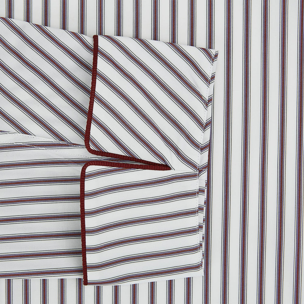 Burgundy Multi Stripe Winston Gown