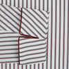 Burgundy Multi Stripe Winston Gown