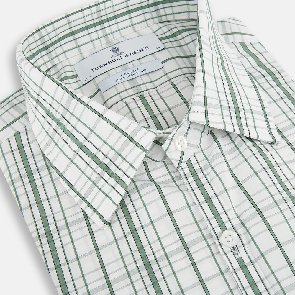 Sage Green Plaid Check Westminster Shirt