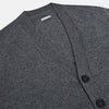 Grey Melange Cashmere Cardigan