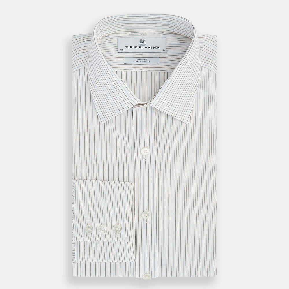 Red and Blue Double Pinstripe Mayfair Shirt