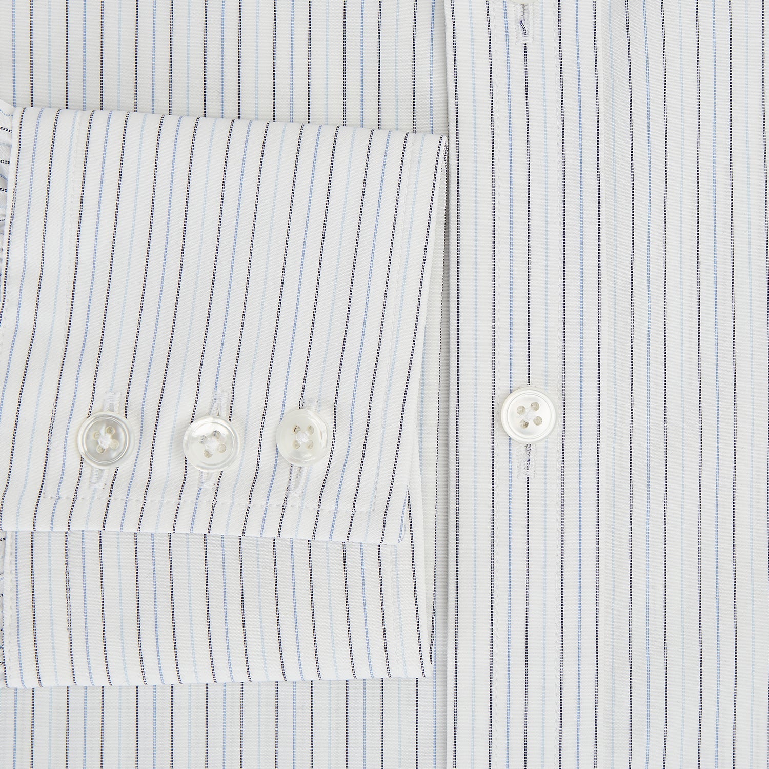 Blue Multi-Tone Double Pinstripe Mayfair Shirt